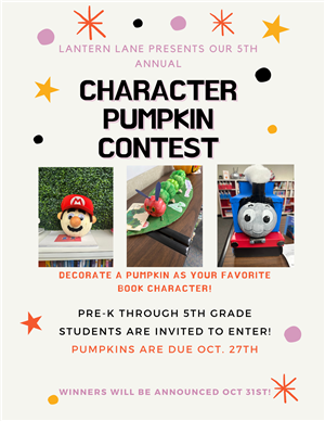  Character Pumpkin Contest